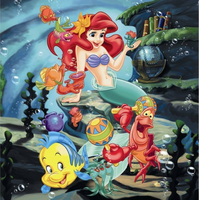 RAVENSBURGER Puzzle Snehulienka, Popoluška, Ariel 3x49 dielikov