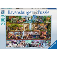 RAVENSBURGER Puzzle Kráľovstvo divokých zvierat 2000 dielikov