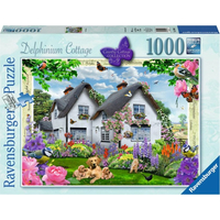 RAVENSBURGER Puzzle Domček so stračkou (Delphinium Cottage) 1000 dielikov