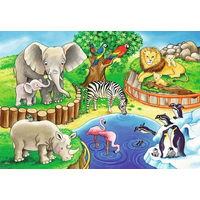 RAVENSBURGER Puzzle Zvieratká v zoo 2x12 dielikov