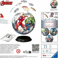 RAVENSBURGER Puzzleball Marvel: Avengers 73 dielikov