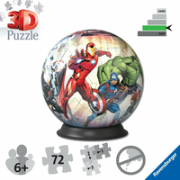 RAVENSBURGER Puzzleball Marvel: Avengers 73 dielikov