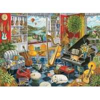 RAVENSBURGER Puzzle Hudobná miestnosť 500 dielikov