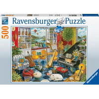 RAVENSBURGER Puzzle Hudobná miestnosť 500 dielikov