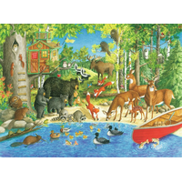 RAVENSBURGER Puzzle Lesní priatelia XXL 200 dielikov