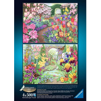 RAVENSBURGER Puzzle Nádherné záhrady 4x500 dielikov