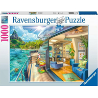 RAVENSBURGER Puzzle Ubytovanie na tropickom ostrove 1000 dielikov