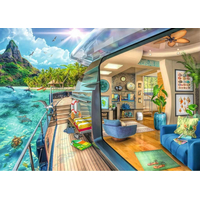 RAVENSBURGER Puzzle Ubytovanie na tropickom ostrove 1000 dielikov