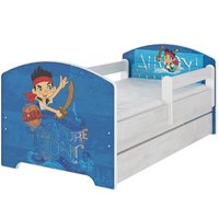 Detská posteľ bez šuplíku Disney - JAKE A PIRÁTI 160x80 cm