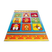 Detský koberec klubík - modrý