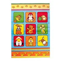 Detský koberec klubík - modrý