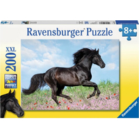 RAVENSBURGER Puzzle Čierny žrebec XXL 200 dielikov