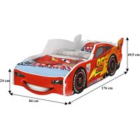 Detská autoposteľ Disney 160x80 - BLESK MCQUEEN