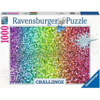 RAVENSBURGER Trblietavé puzzle Challenge: Glitter 1000 dielikov