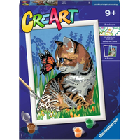 RAVENSBURGER CreArt Maľovanie podľa čísel: Najlepší priatelia 18x24cm