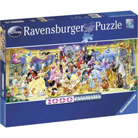 RAVENSBURGER Panoramatické puzzle Disney - Rodinná fotka 1000 dielikov