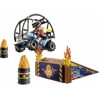 PLAYMOBIL® Stunt Show 70820 Starter Pack Kaskadérska show so štvorkolkou a ohnivou rampou