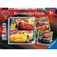 RAVENSBURGER Puzzle Autá 3: Na pretekoch 3x49 dielikov