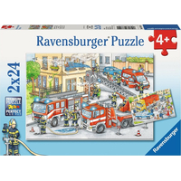 RAVENSBURGER Puzzle Hrdinovia v akcii 2x24 dielikov