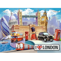 RAVENSBURGER Puzzle Londýn, Veľká Británia XXL 100 dielikov
