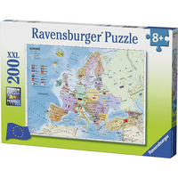 RAVENSBURGER Puzzle Mapa Európy XXL (francúzsky) 200 dielikov