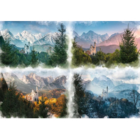 RAVENSBURGER Puzzle Neuschwanstein v štyroch ročných obdobiach 18000 dielikov