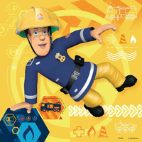 RAVENSBURGER Puzzle Požiarnik Sam v nebezpečenstve 3x49 dielikov