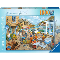 RAVENSBURGER Puzzle Rybársky život 1000 dielikov
