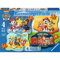 RAVENSBURGER Puzzle Tlapková patrola 4v1 (4,6,8,10 dielikov)