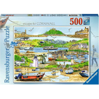 RAVENSBURGER Puzzle Útek do Cornwallu 500 dielikov
