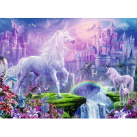 RAVENSBURGER Trblietavé puzzle Kráľovstvo jednorožcov XXL 100 dielikov