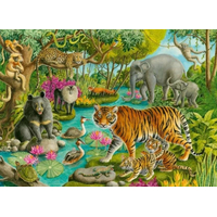 RAVENSBURGER Puzzle Indický les 60 dielikov