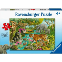 RAVENSBURGER Puzzle Indický les 60 dielikov