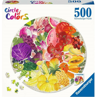 RAVENSBURGER Okrúhle puzzle Kruh farieb: Ovocie a zelenina 500 dielikov