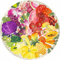 RAVENSBURGER Okrúhle puzzle Kruh farieb: Ovocie a zelenina 500 dielikov