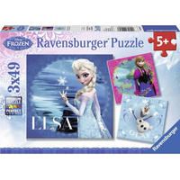 RAVENSBURGER Puzzle Ľadové kráľovstvo 3x49 dielikov