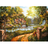 RAVENSBURGER Puzzle Domček pri rieke 500 dielikov