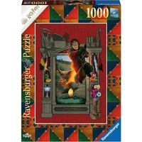 RAVENSBURGER Puzzle Harry Potter 4: Na lietajúcej metle 1000 dielikov