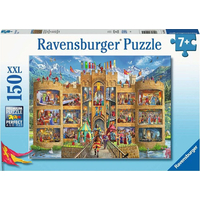 RAVENSBURGER Puzzle Pohľad do rytierskeho hradu XXL 150 dielikov