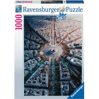 RAVENSBURGER Puzzle Pohľad na Paríž 1000 dielikov