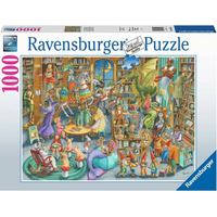 RAVENSBURGER Puzzle Polnoc v knižnici 1000 dielikov