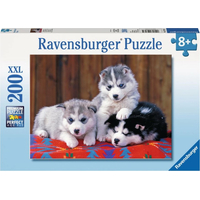 RAVENSBURGER Puzzle Šteňatá husky XXL 200 dielikov