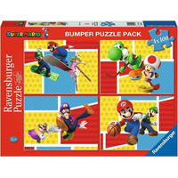RAVENSBURGER Puzzle Super Mario 4x100 dielikov