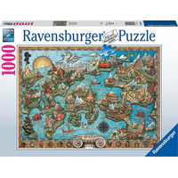RAVENSBURGER Puzzle Tajomná Atlantída 1000 dielikov