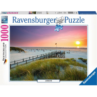 RAVENSBURGER Puzzle Západ slnka v Amrum, Nemecko 1000 dielikov