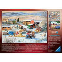 RAVENSBURGER Puzzle Zima na farme 1000 dielikov