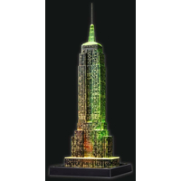RAVENSBURGER Svietiace 3D puzzle Nočná edícia Empire State Building 216 dielikov