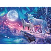 RAVENSBURGER Svietiace puzzle Vytie za súmraku 500 dielikov