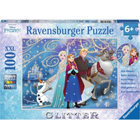RAVENSBURGER Trblietavé puzzle Ľadové kráľovstvo XXL 100 dielikov