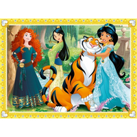 RAVENSBURGER Puzzle Disney Princezné: Láskyplná starostlivosť 4v1 (12,16,20,24 dielikov)